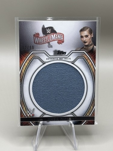 2021 Topps WWE Undisputed Rhea Ripley Mat Relic #12/99 WrestleMania