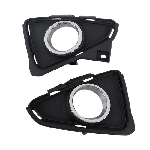 Pair Fog Lamps Lens w/Wiring&Plated ring LH+RH Halogen For 2016-2018 Toyota RAV4 - Picture 4 of 12