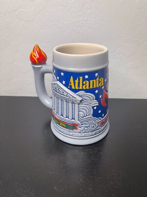 Vintage Budweiser Atlanta 1996 Olympics Beer Stein Mug