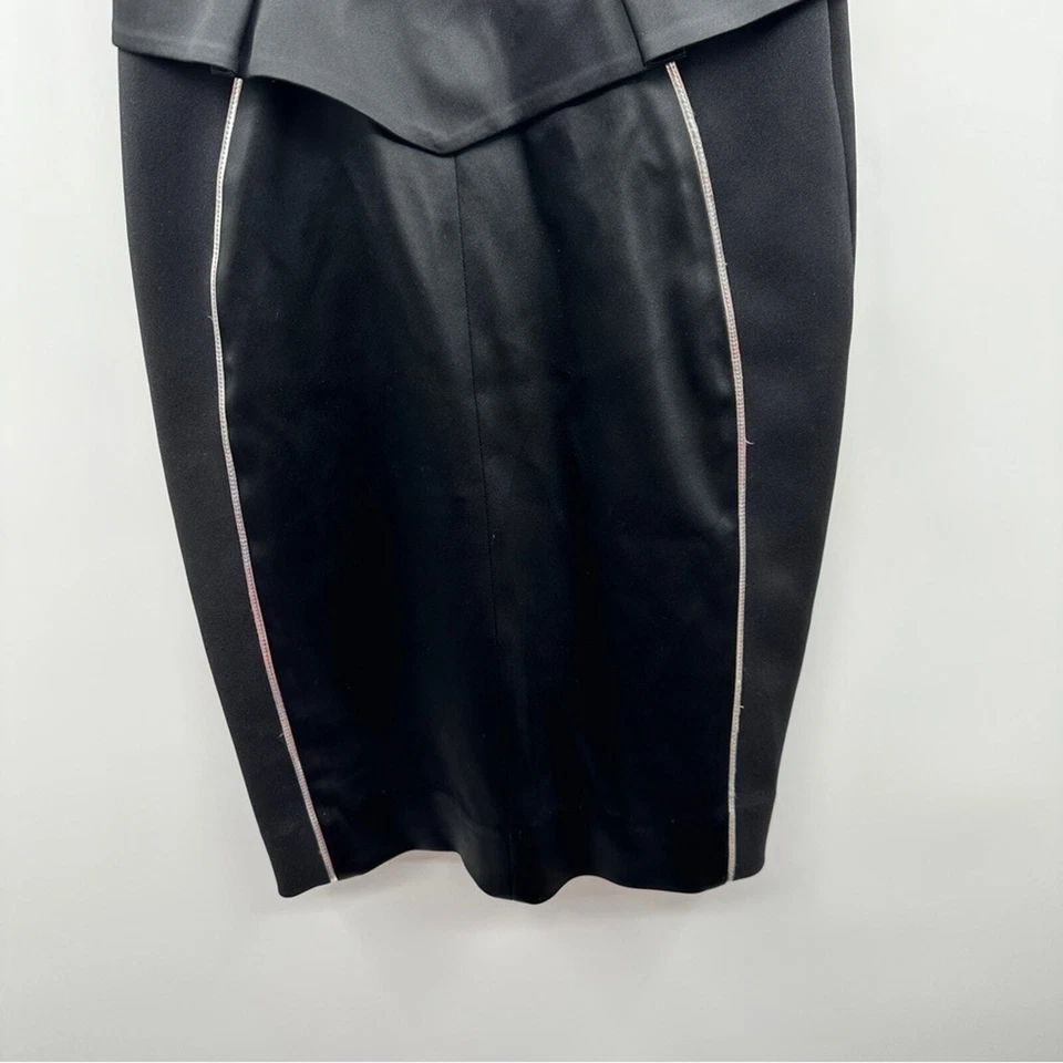 Mini Vestido Jax Negro Sin Mangas Corte Cóctel Noche Vaina Talla 4 Foto 3 de 4