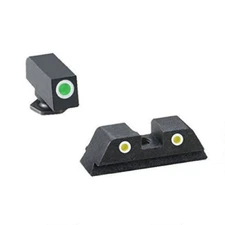 AmeriGlo Tritium Night Sight Set For GEN 5 Glock Green Front/Yellow Rear-GL-5115