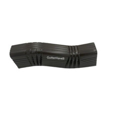 1 - Aluminum Downspout B Gutter 3  offset Zig Zag Elbow   3  x 4  Musket Brown