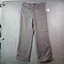 New Sansabelt Dress Pants Men 32 x 29 Brown Gray 1970's Golf Trouser - Flaw