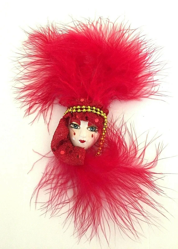 Mardi Gras Refrigerator Décor Magnets Masquerade Venetian Ornament party favor - Image 2 of 4