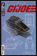 GI JOE #1 (2024) EJ SU 1:50 VARIANT HISS TANK SCHEMATICS ENERGON IMAGE NM/NM+