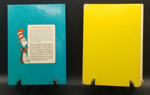 2 Dr. Seuss Books The Cat in A Hat & Fox in Socks Hardcover I Can Read Myself - Foto 4 di 19
