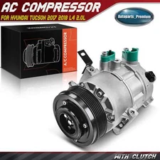 AC Compressor w/6-Groove for Hyundai Tucson 17-18 L4 2.0L From 01/03/2017 DVE16