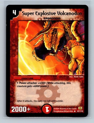 Duel Masters - Super Explosive Volcanodon 87/110 - Base Set