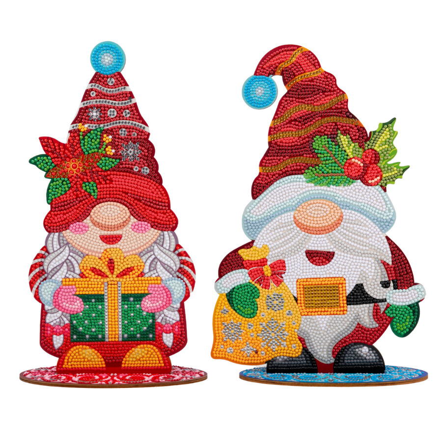Winter Gnomes XXL Set of 2 - Crystal Art Buddies (Christmas)