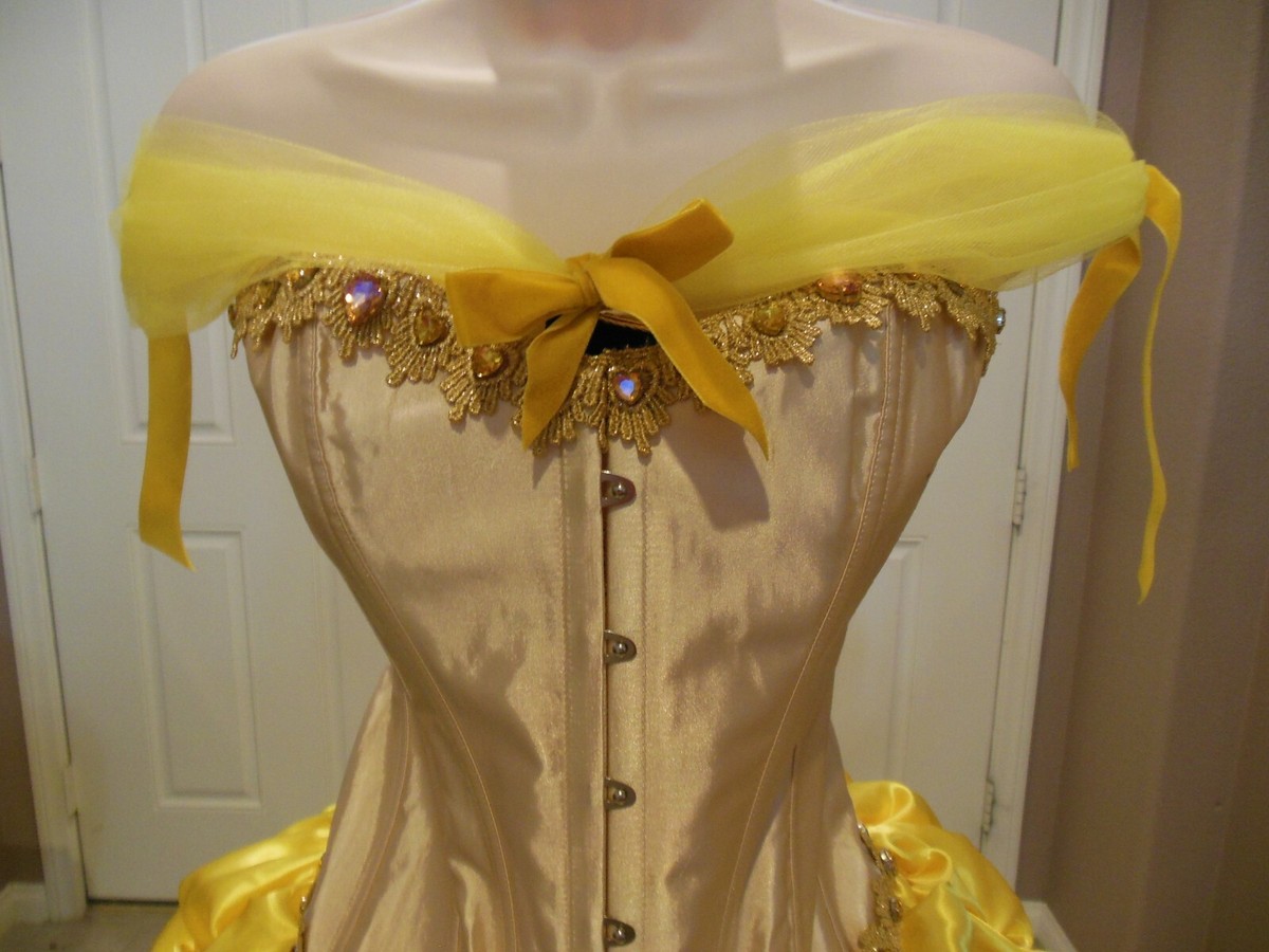 yellow corset dress belle Best 25+ Adult belle costume ideas on Pinterest