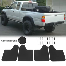 4 Mud Flaps Splash Guard Mudguards Fender Carbon Front + Rear For Toyota Tacoma 