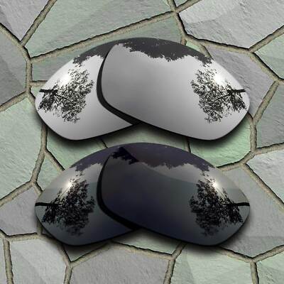 Silver&Grey Black Lenses Replacement For-Oakley Splice Polarized
