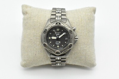 VINTAGE Seiko AGS 3M22 TITANIUM Scuba 200M Uhr Damenarmbanduhr  #45