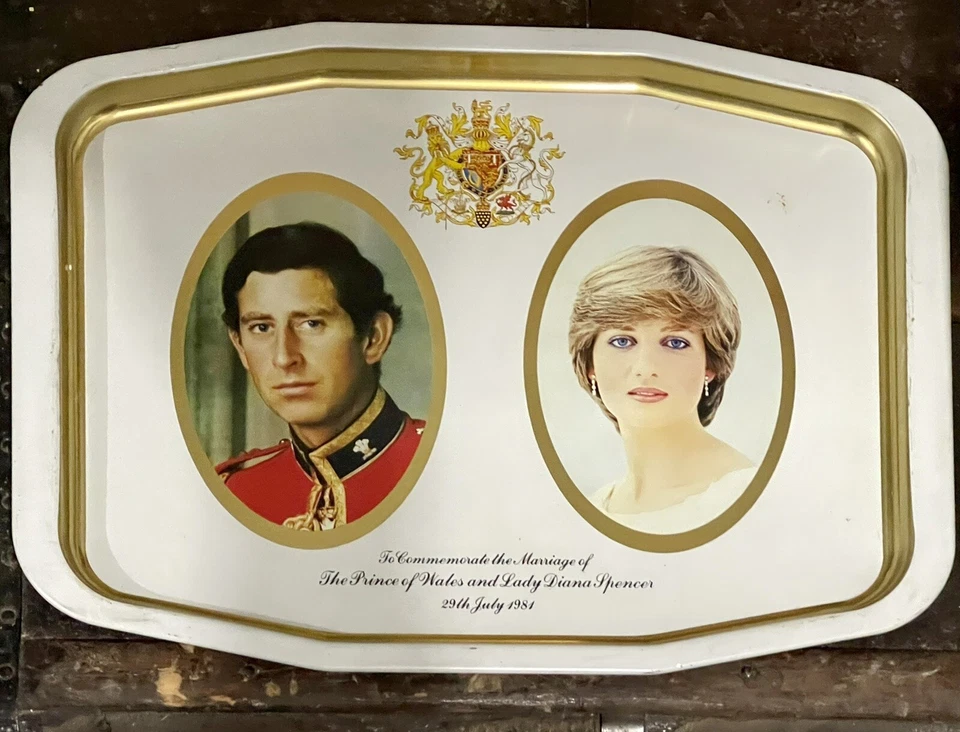Lovely Vintage Princess Diana Wedding Commemorative Platter July-29 1984 London! - Image 4 of 4