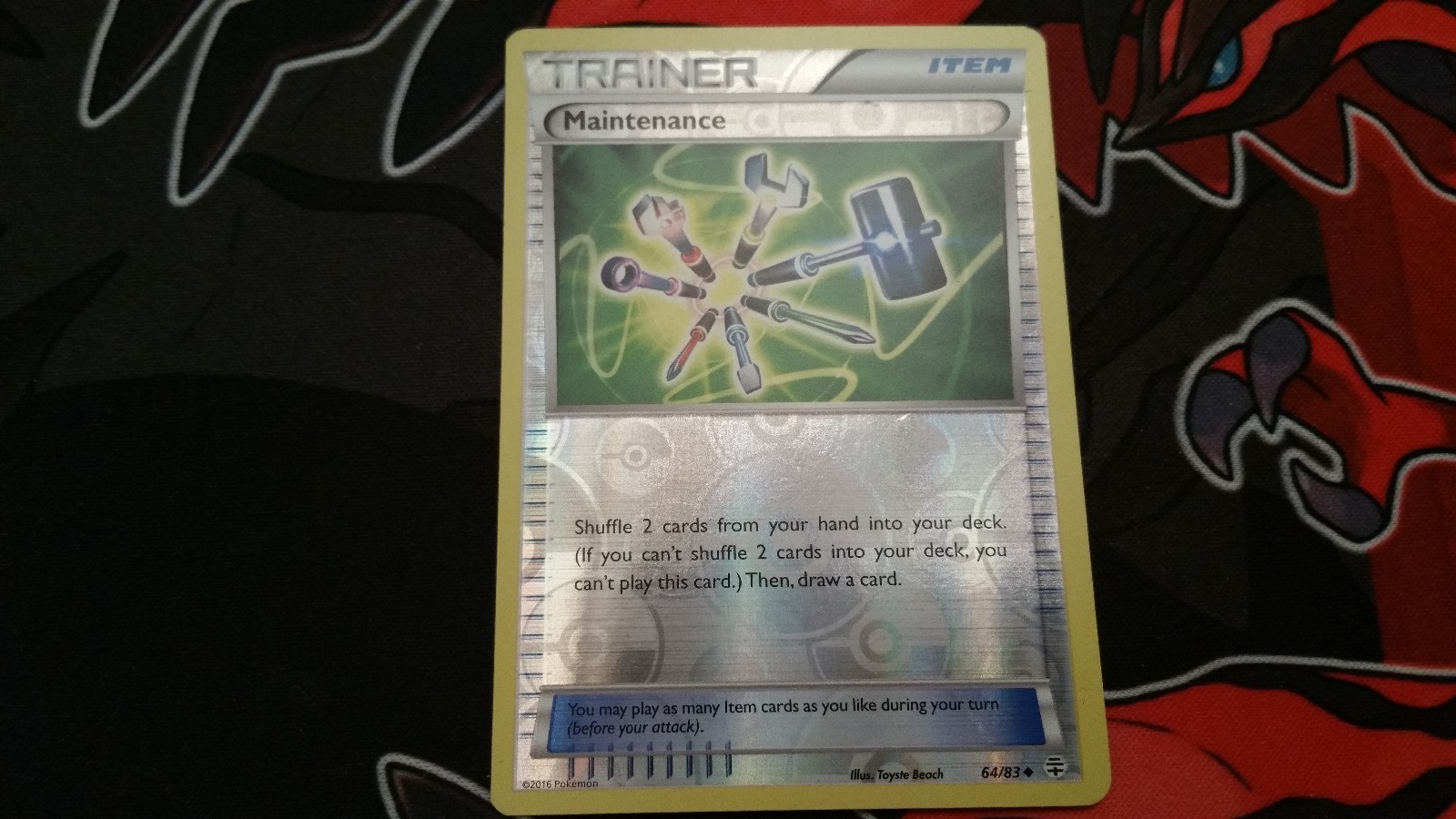 Pokemon Trainer Item Maintenance Reverse Holo 64/83 XY Generations (NM/Mint)