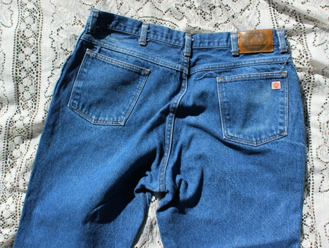 Men s Red Kap Work Jeans Near Mint 38 by 30