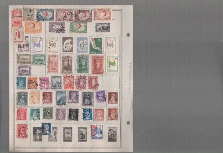 Turkey  Turquie  stamps  mh used   200  stamps   (mb26 - Image 2 of 4