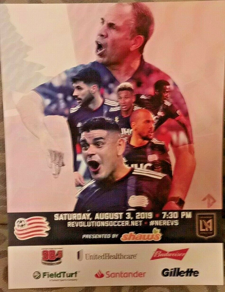 NEW ENGLAND REVOLUTION FLAG GIVEAWAY v LAFC - 8/3/19 + FOUR (4) EXTRAS LAST SET! - Image 2 of 4