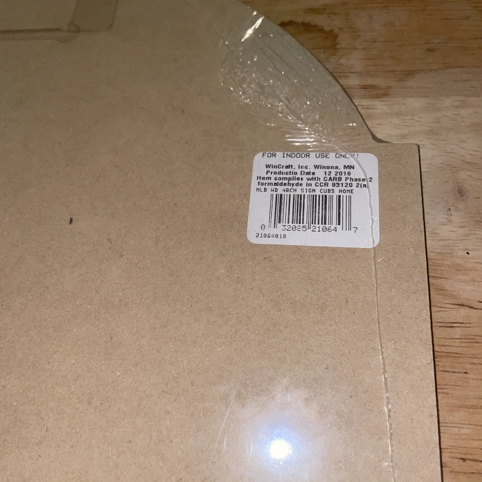 MLB Plank Sign Chicago Cubs - Image 4 of 4