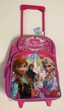 Disney Frozen Princess Elsa & Anna Cargo 16&rdquo; Large Rolling Backpack, Licensed