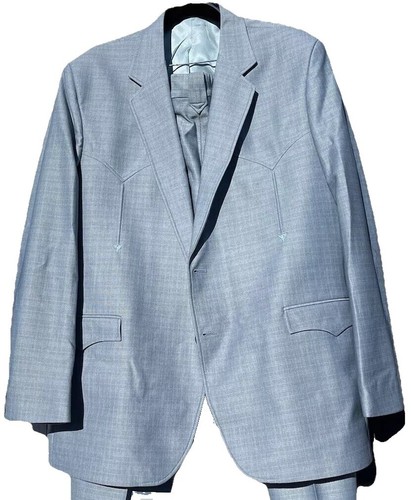 BEAMS F Striped Tailored Jacket 44 Men's S Gray Blazer Made in