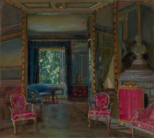 STANISLAV HUKOVSKY : Interior with a Bust : Archival Art Print