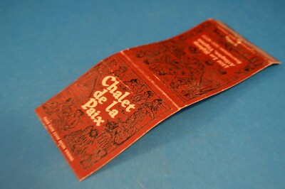 CHALET de la PAIX French Food MATCHCOVER  Arlington VA  matchbook match cover #1