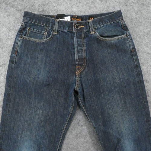 Ed Hardy Christian Audigier Jeans Mens 34x32 Med Wash Wide Leg Signature - Picture 3 of 18