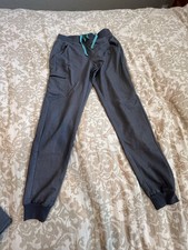 FIGS Technical Collection Zamora Jogger Scrub Pants Gray Women  s Small tall EUC