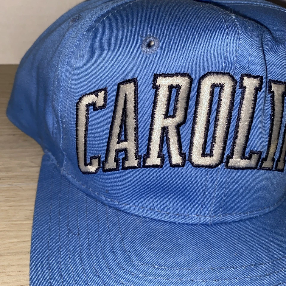 Boné vintage Carolina do Norte salto alcatrão Snap Back NCAA basquete iniciante anos 90 - Imagem 2 de 4