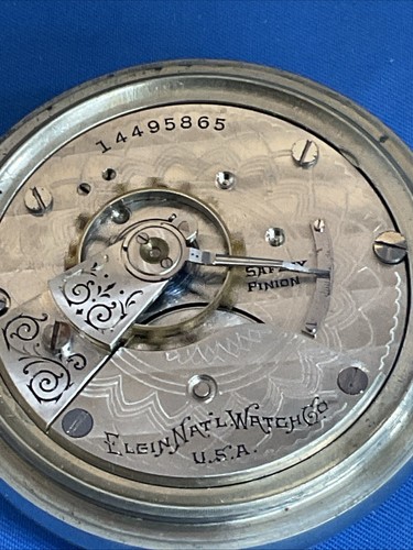 Elgin Natl Watch Co Pocket Leve Set Orologio Da Riparazione (WW12/243)Leggi Descrizione - Foto 6 di 9