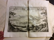 Kientzheim - Ammerschweier - Kaysersberg. Merian Kupferstich um 1650  S4/15