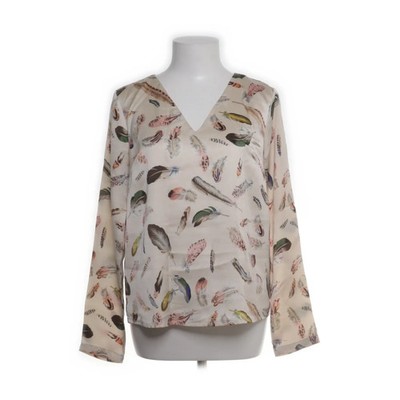 Dry Lake, Bluse, Größe: S, Beige/Mehrfarbig, Polyester, Blumen, Damen #bwX