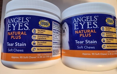 2 x Angels' Eyes Tear Stain Chicken Flavored Natural Soft Chews for Dogs 90ct