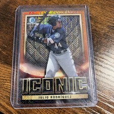 2023 Bowman Chrome Mega Box Julio Rodriguez Iconic Orange Mojo /25