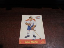 1955-56 Parkhurst #41 Calum MacKay - Ex- Mint