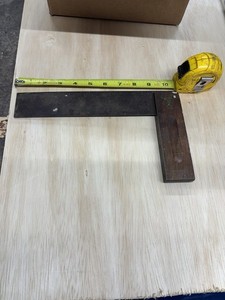VTG Stanley Try Square Wooden Handle 