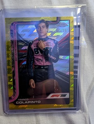 2025 Topps Chrome F1 Franco Colapinto Gold Logofractor #15 21/75
