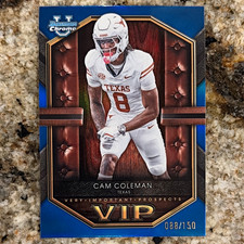 2026 Bowman Chrome Football Cam Coleman Texas Longhorns Blue Vip-10 088150