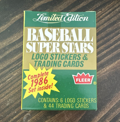 Fleer 1986 MLB Limited Edition Baseball Super Stars Complete Set Sealed Pack