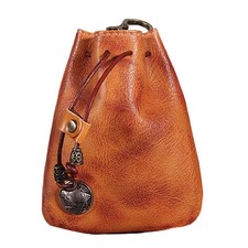 Genuine Leather Medieval Coin Purse, Waist Bag Coin Organizer Change Holder S...