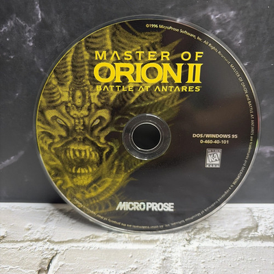 #ad Master of Orion II Battle at Antares PC CD Rom Game Clean Near Mint DISC ONLY $11.69