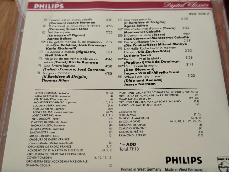 Various - Opera - 1989 Special Catalogue CD Jessye Norman Agnes Baltsa Ricciarel - Bild 2 von 4