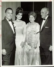 1967 Press Photo William and Mrs. Bland and guests of Houston Mexico Bello Ball.