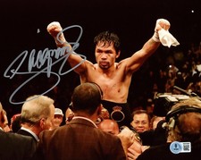 Manny Pacquiao Autographed 8x10 Photo Beckett BAS Witness