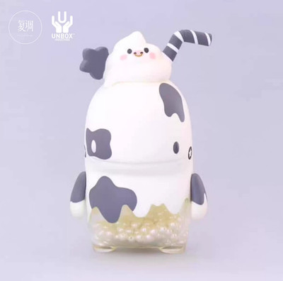 Unbox Ngeaw Dino Milk BTS Version Soft Vinyl Figure Sofubi H6.5inch