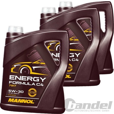 3x5L MANNOL ENERGY FORMULA C4 5W30 passend für API SN ACEA C4 RN 0720 MB 226.51