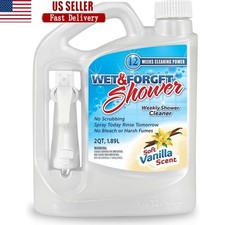 Shower Cleaner Spray Soap Scum Grime Stains Tile Glass Bathtub 64oz Vanilla New 0.50 per fl oz
