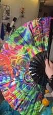 Large Rave Clack Fans for Line Dancing - Boots on The Ground Folding Hand Fan...