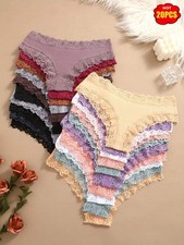 Women  s 20-Pack Lace Triangle Panties   Soft  Breathable Comfort Underwear